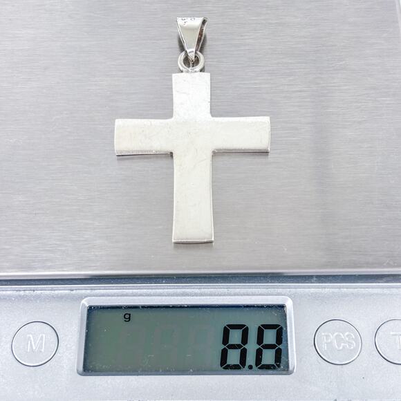 Religious Cross Pendant | Taxco TC-194 Mexico | Sterling Silver 925 - Picture 6 of 7